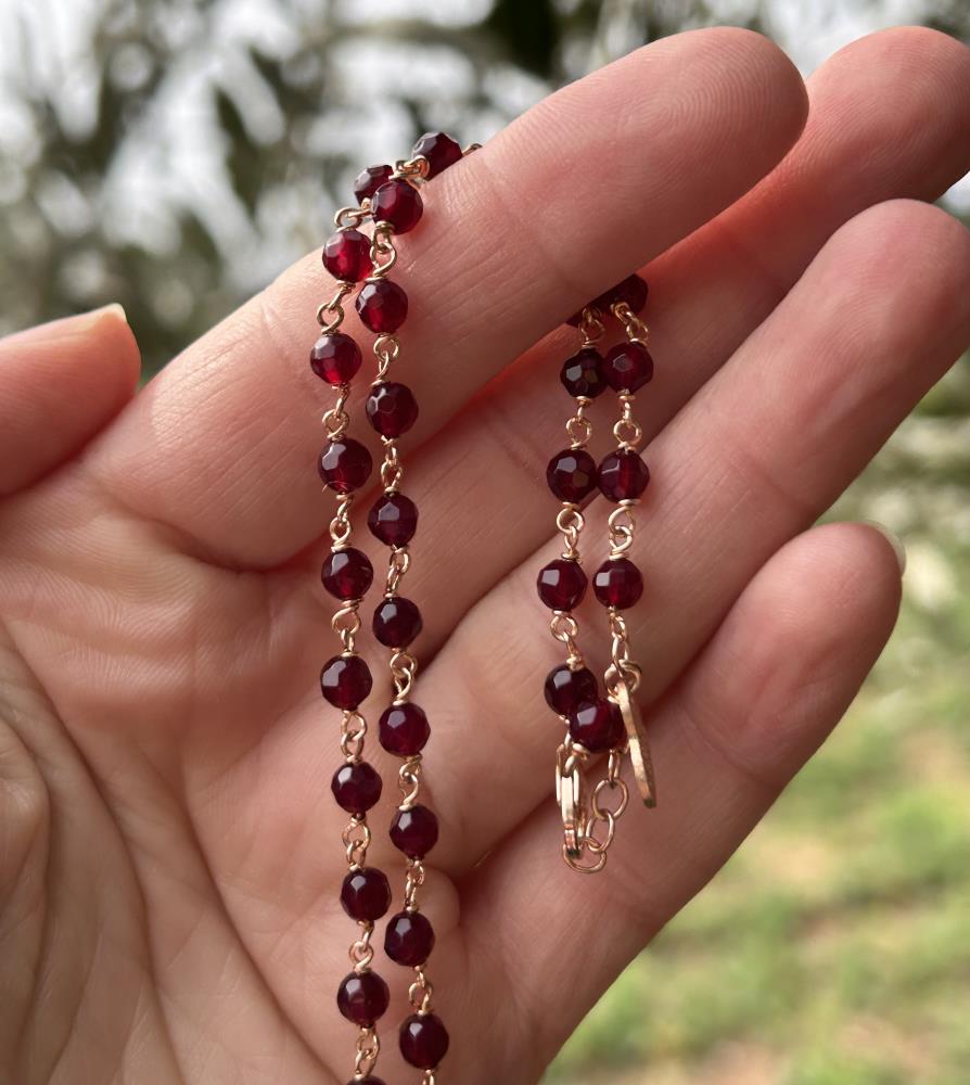 blue zirconia necklace