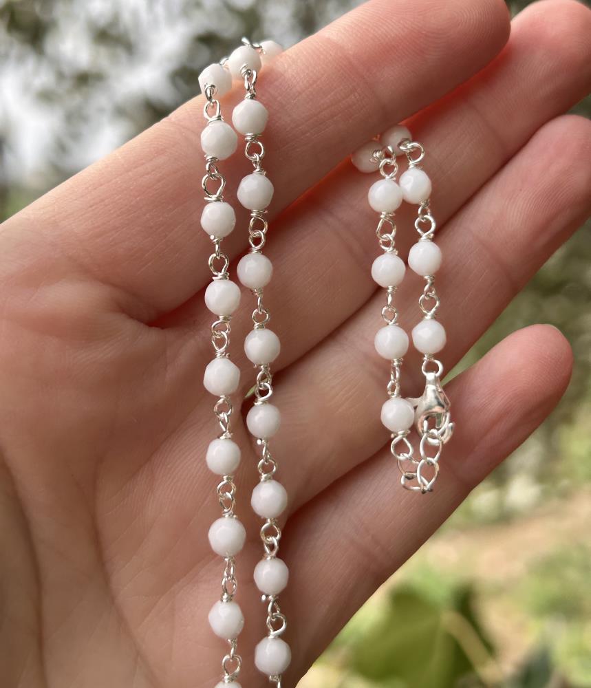 blue zirconia necklace