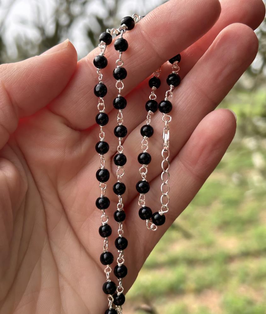 blue zirconia necklace