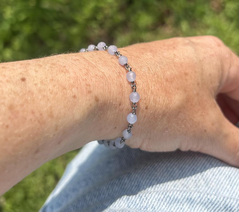 Blue Chalcedony bracelet