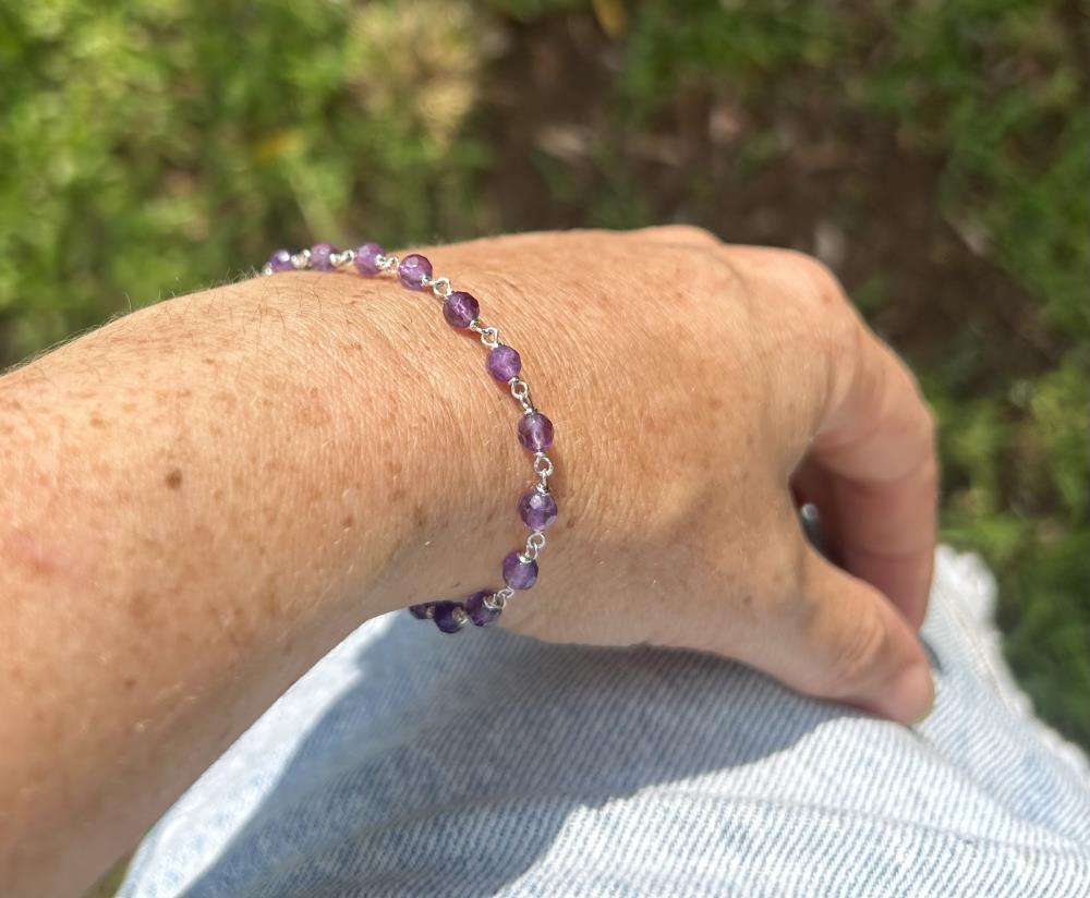 Amethyst bracelet